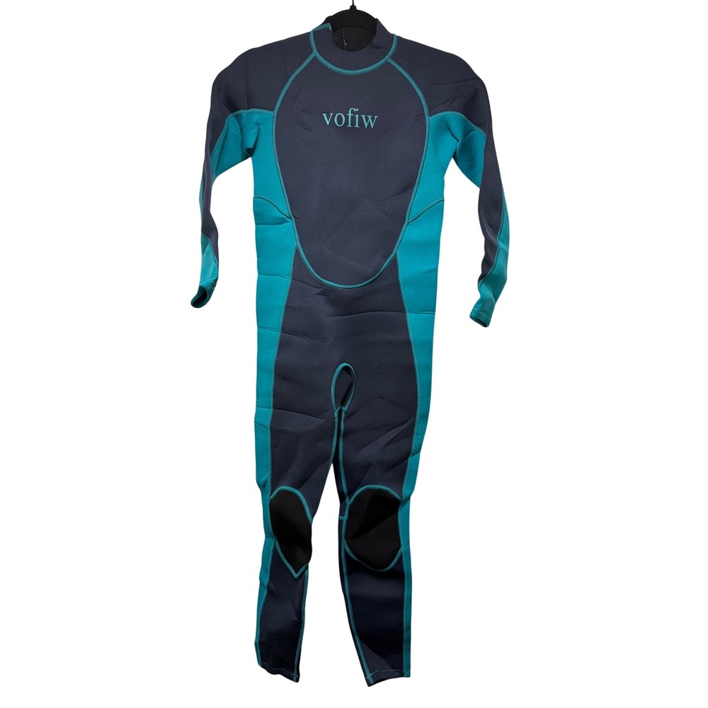 vofiw Kids Full Wetsuit Size 14 Blue Teal Neoprene Long Sleeve Scuba Diving Surf